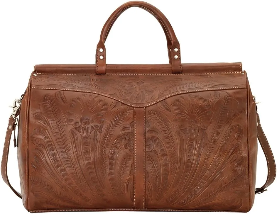 American West Retro Romance Duffel Bag,Antique Brown,One Size