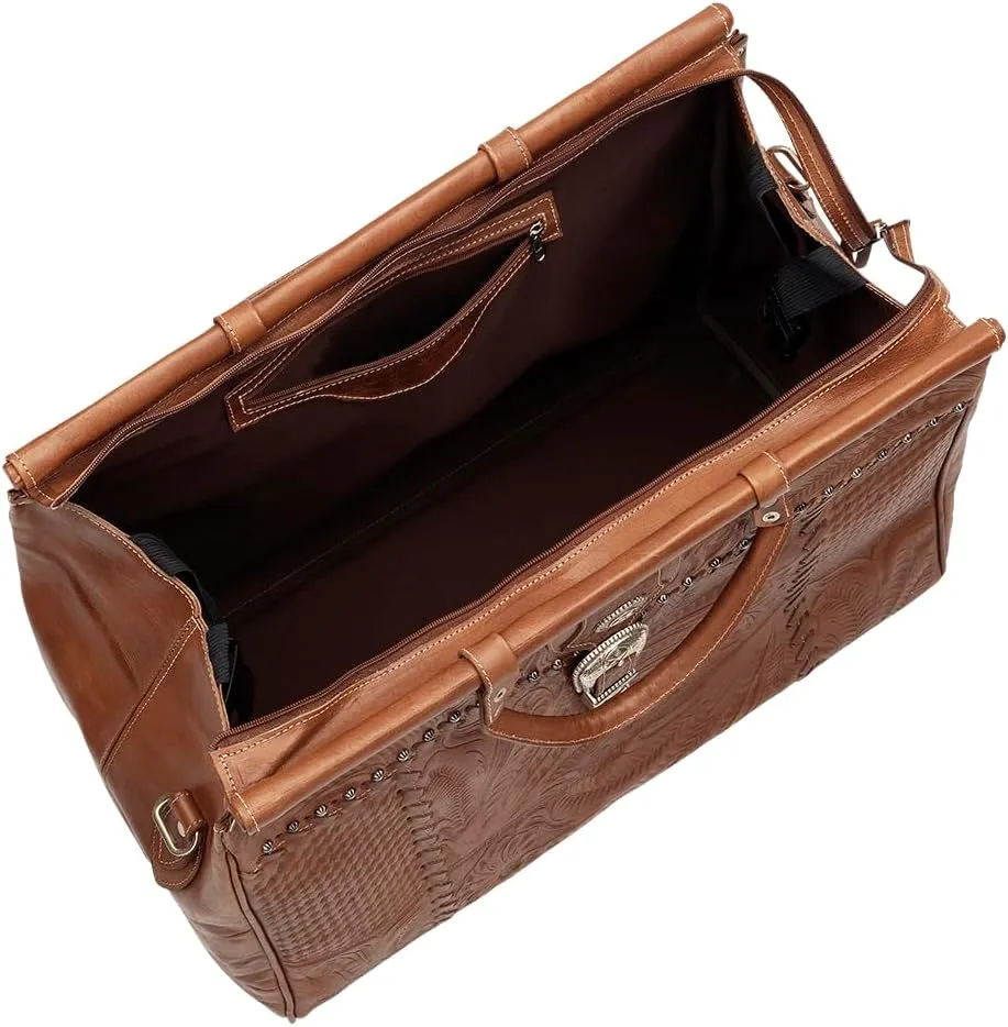 American West Retro Romance Duffel Bag,Antique Brown,One Size