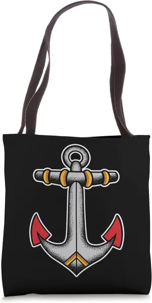 Anchor American Traditional Tattoo Flash Tote Bag
