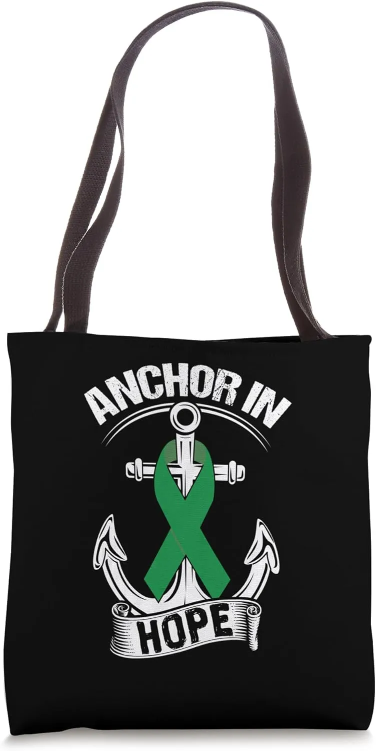 Anchor- Depression Awareness Supporter Ribbon Tote Bag
