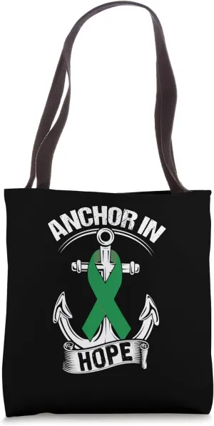 Anchor- Depression Awareness Supporter Ribbon Tote Bag