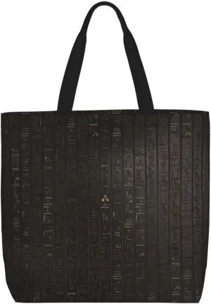 Ancient Egyptian Hieroglyph Print Tote Bag For Women Shoulde Bag Handbag Reusable Grocery Bags For Office,Shopping,Travel