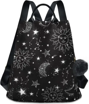 Anti-theft Backpack Purse BackPacks Handbags for Women Travel Rucksack Lightweight Shoulder Bags Starry Sky Pattern 14