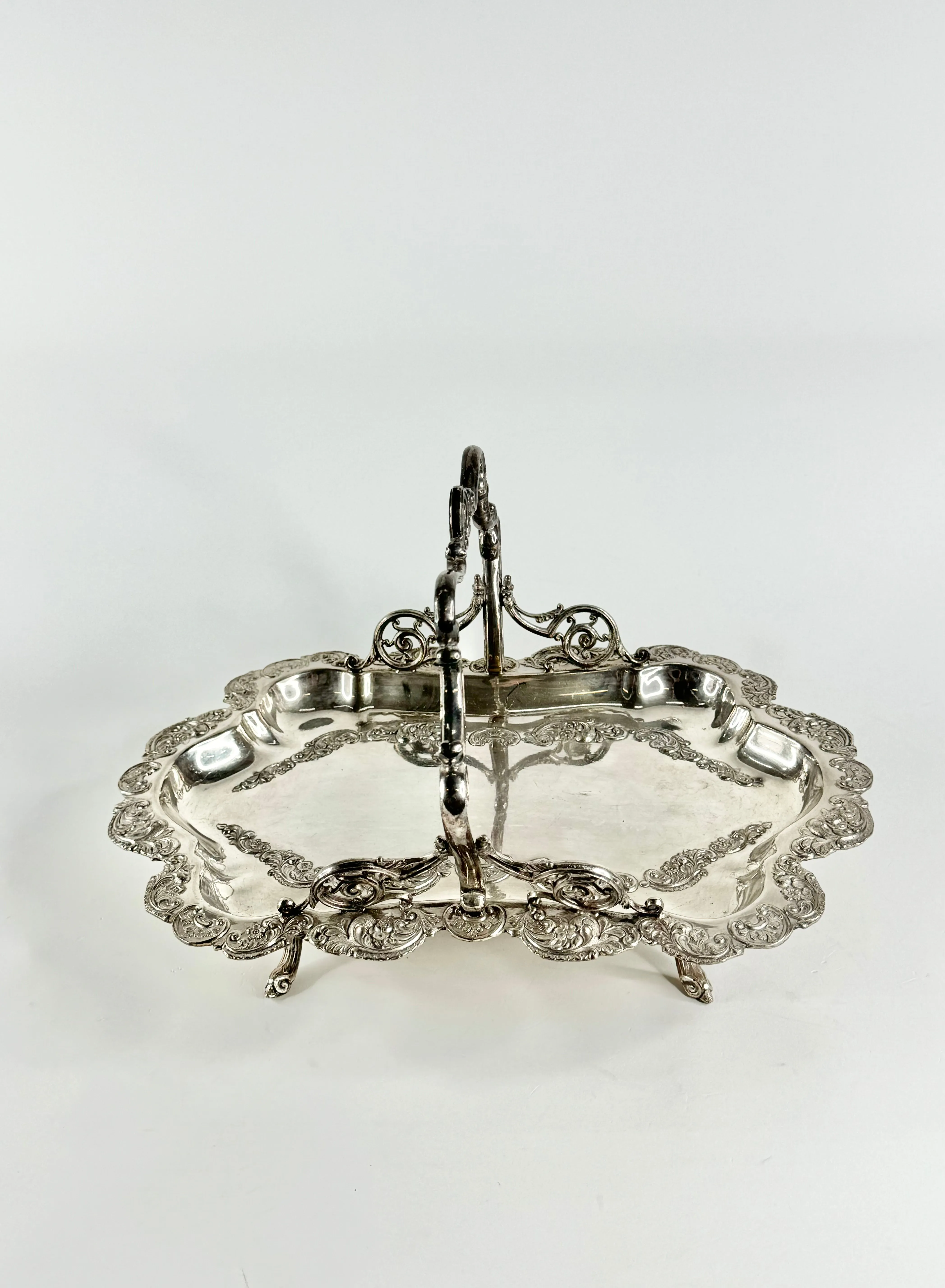 Antique Philip Ashberry & Sons Silverplated Tray