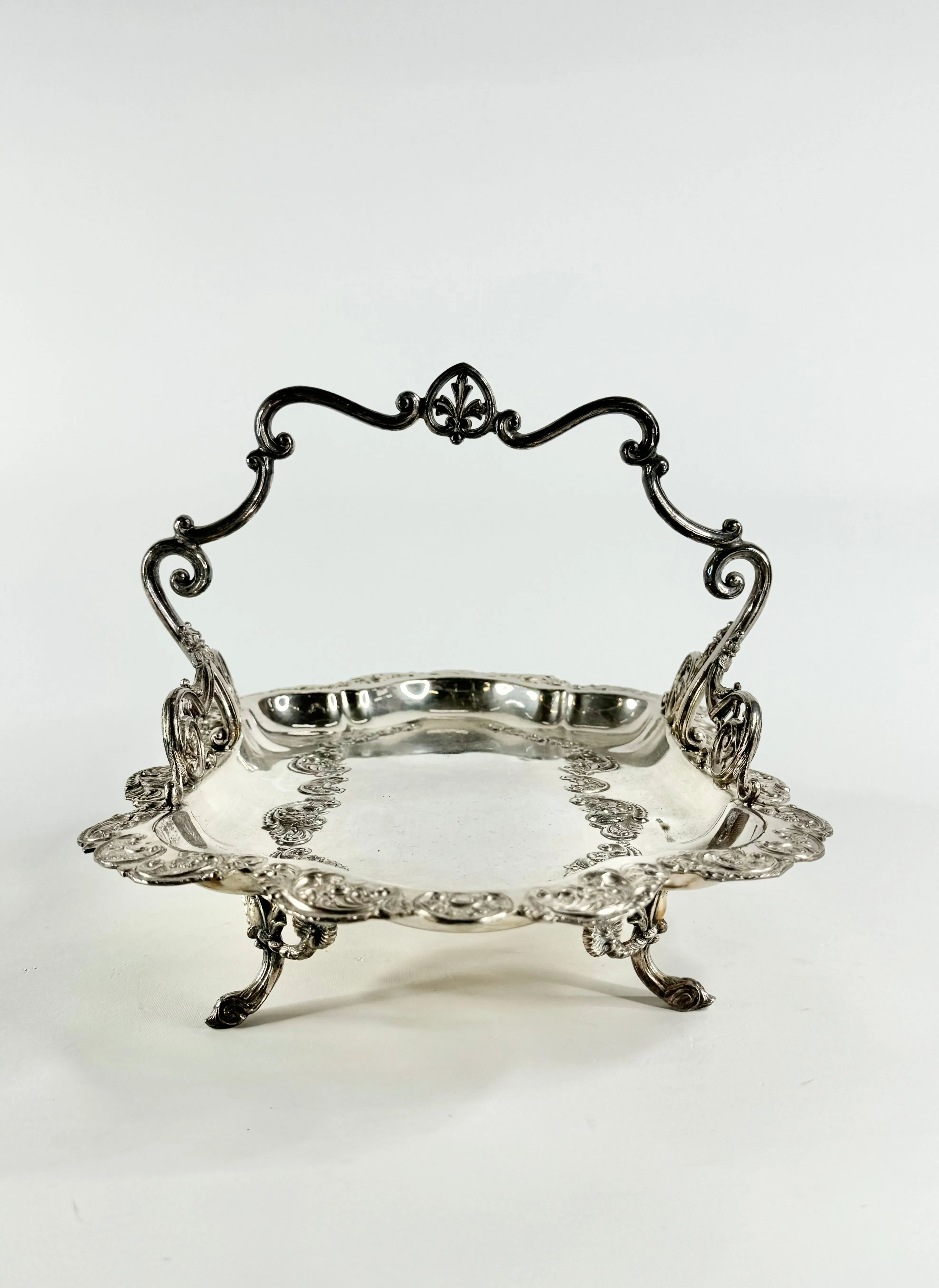 Antique Philip Ashberry & Sons Silverplated Tray