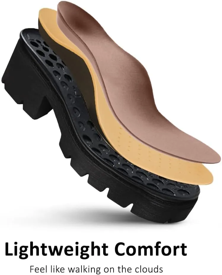 AOSPHIRAYLIAN Womens Mary Janes Shoes Round Toe Platform Ankle Strap Chunky Heel Pink Uniform Dress Shoes