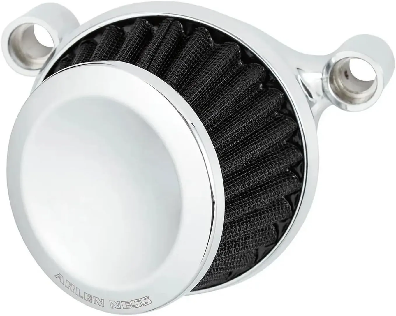 Arlen Ness Mini 22 Chrome Air Cleaner (600-025), black