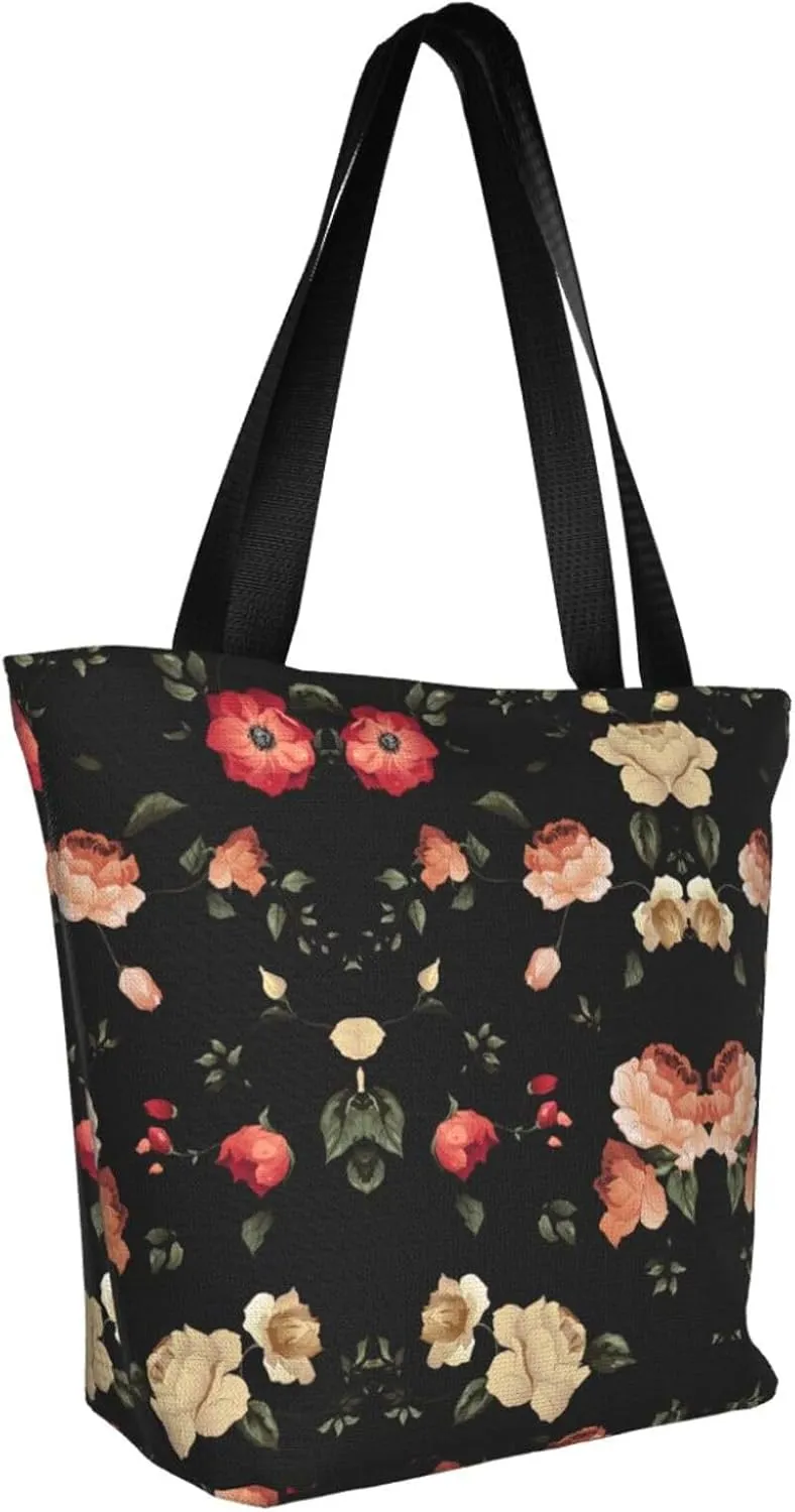 Art Guitar Pattern Print Shoulder Tote Bag Women'S Large Size Handbag Casual Tote Shopping Bag For Women