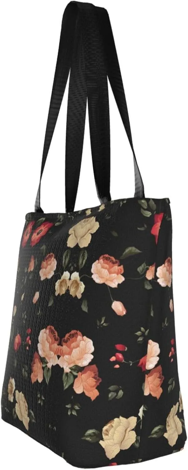 Art Guitar Pattern Print Shoulder Tote Bag Women'S Large Size Handbag Casual Tote Shopping Bag For Women