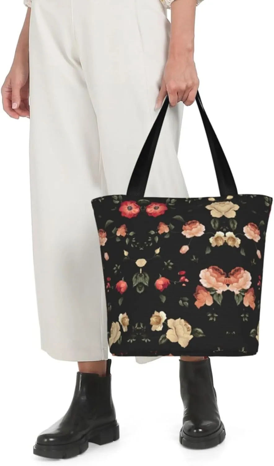Art Guitar Pattern Print Shoulder Tote Bag Women'S Large Size Handbag Casual Tote Shopping Bag For Women