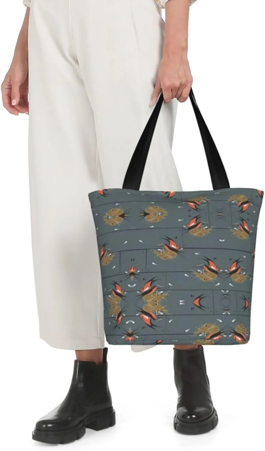 Art Guitar Pattern Print Shoulder Tote Bag Women'S Large Size Handbag Casual Tote Shopping Bag For Women