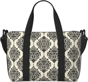 Asian Elephants Print Hand Travel Bag,Gym Bag,Weekend Travel Overnight Bag,Tote Bag Sports Bag For Women Men