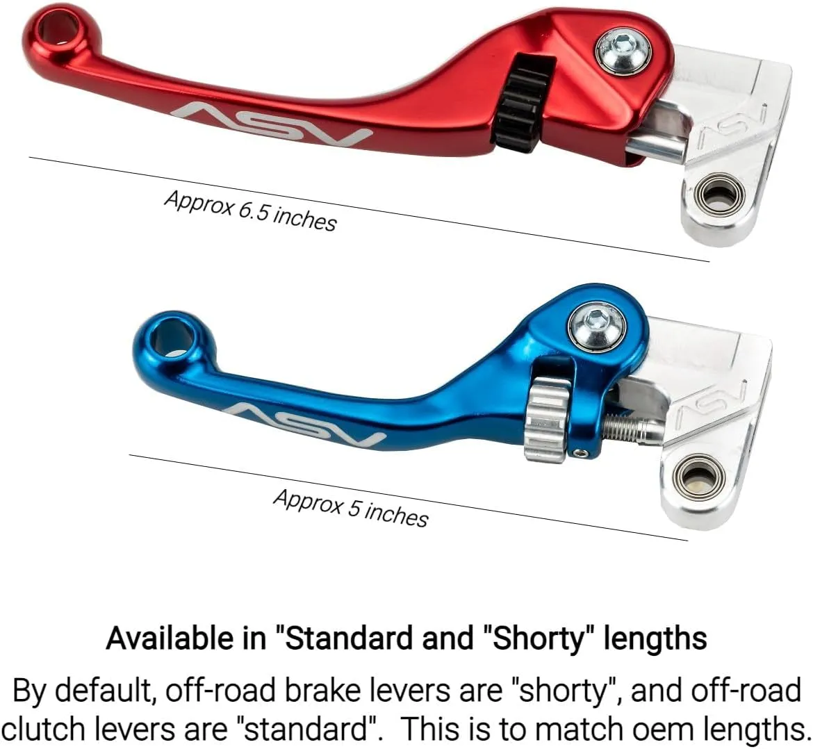 ASV Unbreakable F4 Off-Road Dirt Brake Lever # BDF412 - Black