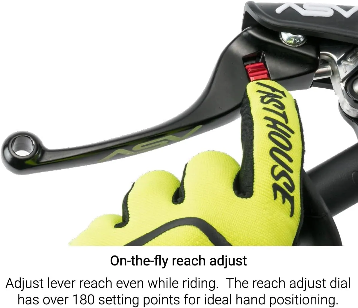 ASV Unbreakable F4 Off-Road Dirt Brake Lever # BDF412 - Black