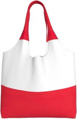 Austrian flag print Women Shoulder Canvas Tote Handbag Work Bag for Women Lady Casual Tote's Handbag