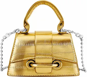 Ayliss Mini Crossbody Handbag Women's Purse Clutch Cute Mini Trendy Bag Top Handle PU Leather Shoulder Bag