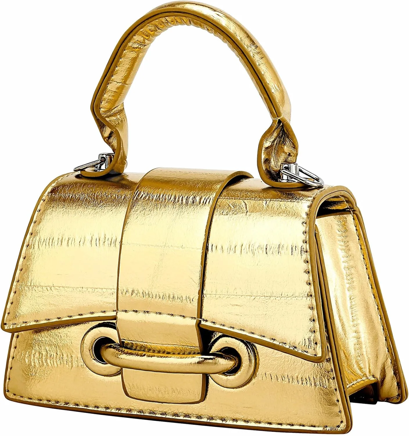 Ayliss Mini Crossbody Handbag Women's Purse Clutch Cute Mini Trendy Bag Top Handle PU Leather Shoulder Bag