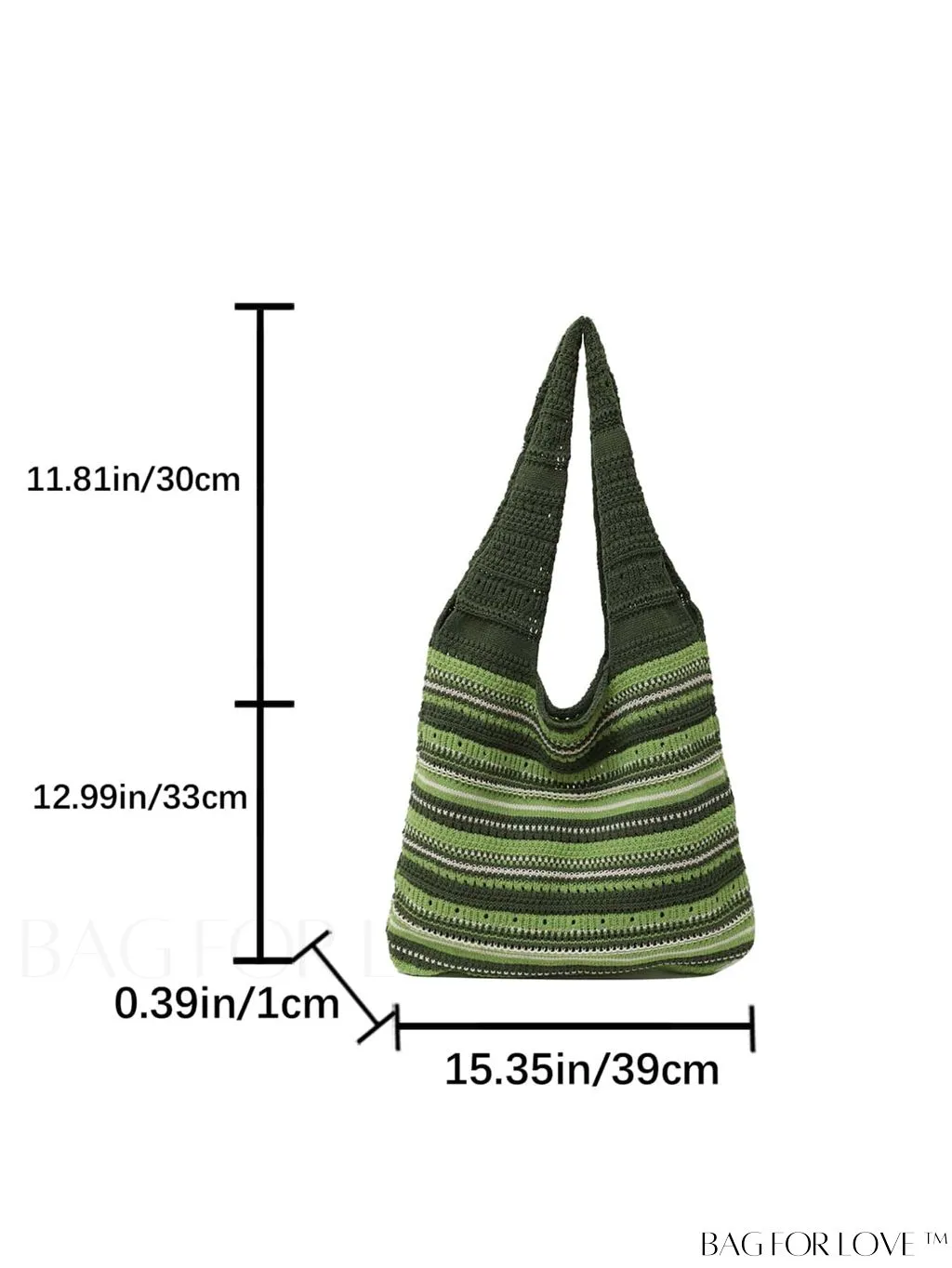 BagForLove - Chic Striped Woven Tote: Spacious, Stylish, and Versatile Womens Shoulder Bag
