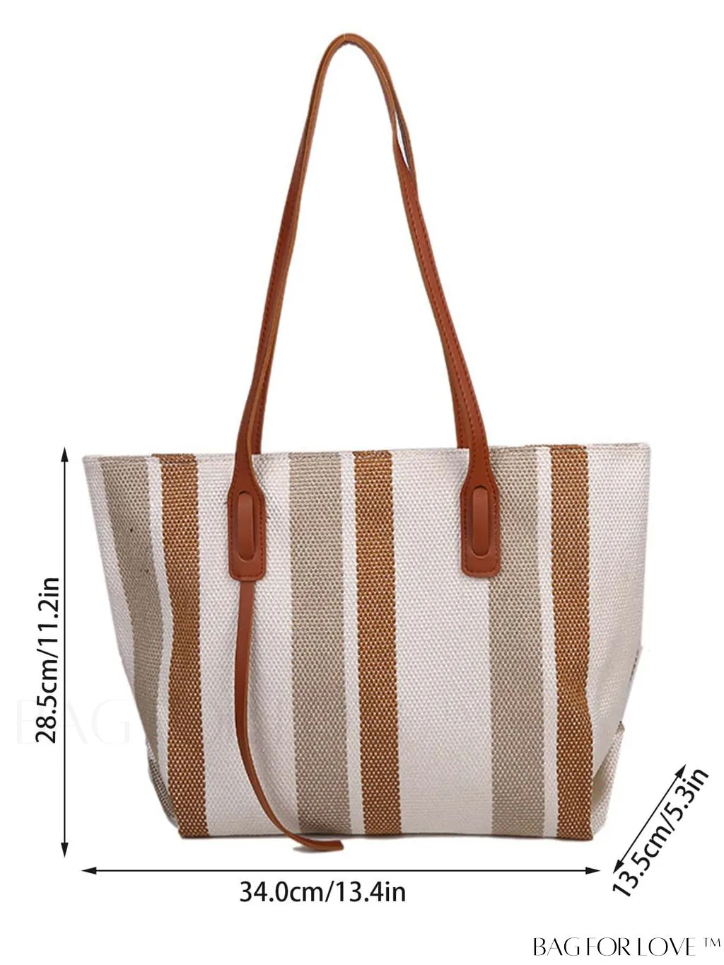 BagForLove - Stylish and Spacious Color Block Tote with Ample Storage