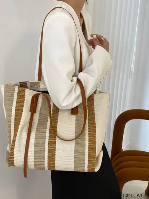 BagForLove - Stylish and Spacious Color Block Tote with Ample Storage