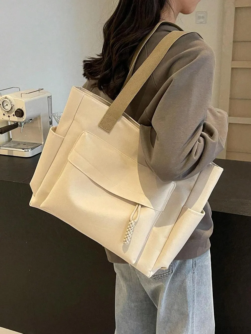 BagForLove - Stylish Solid Color Tote Perfect For Daily Use By Ladies