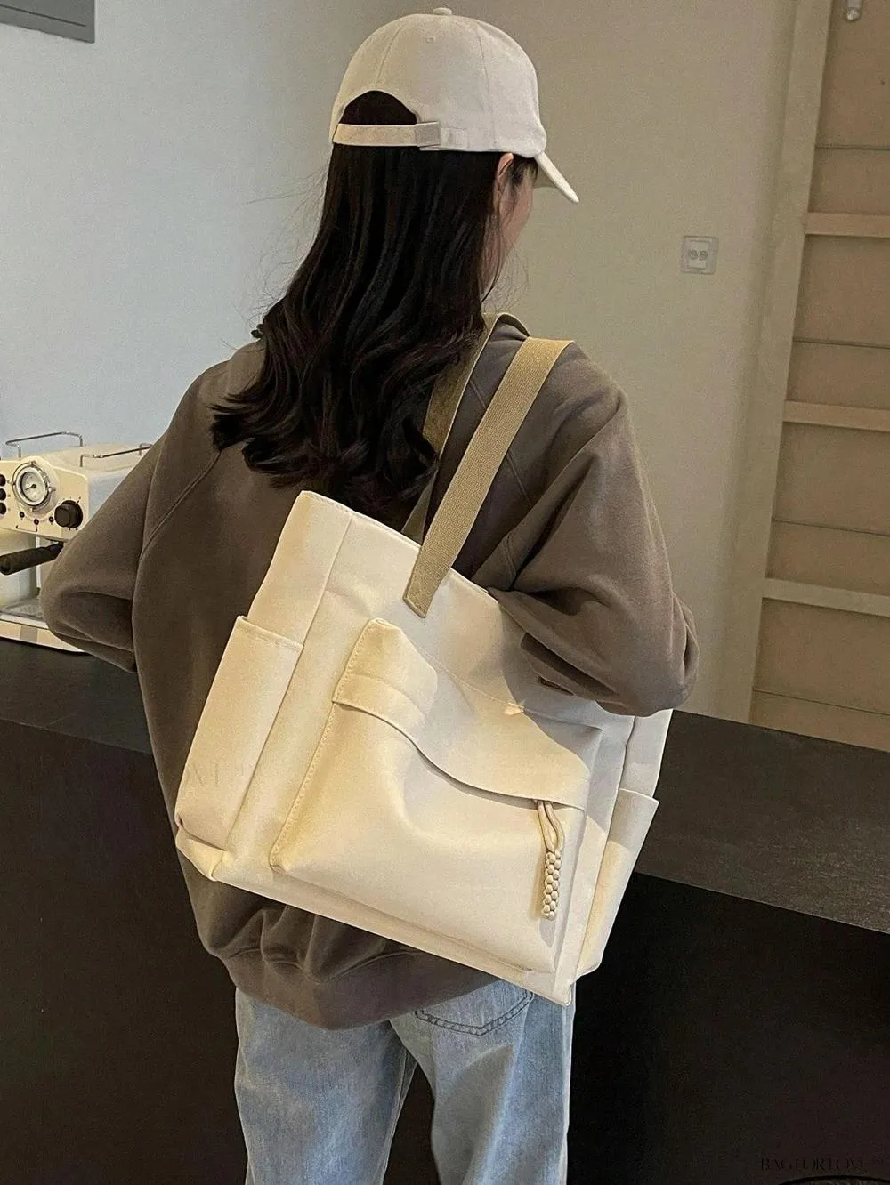 BagForLove - Stylish Solid Color Tote Perfect For Daily Use By Ladies