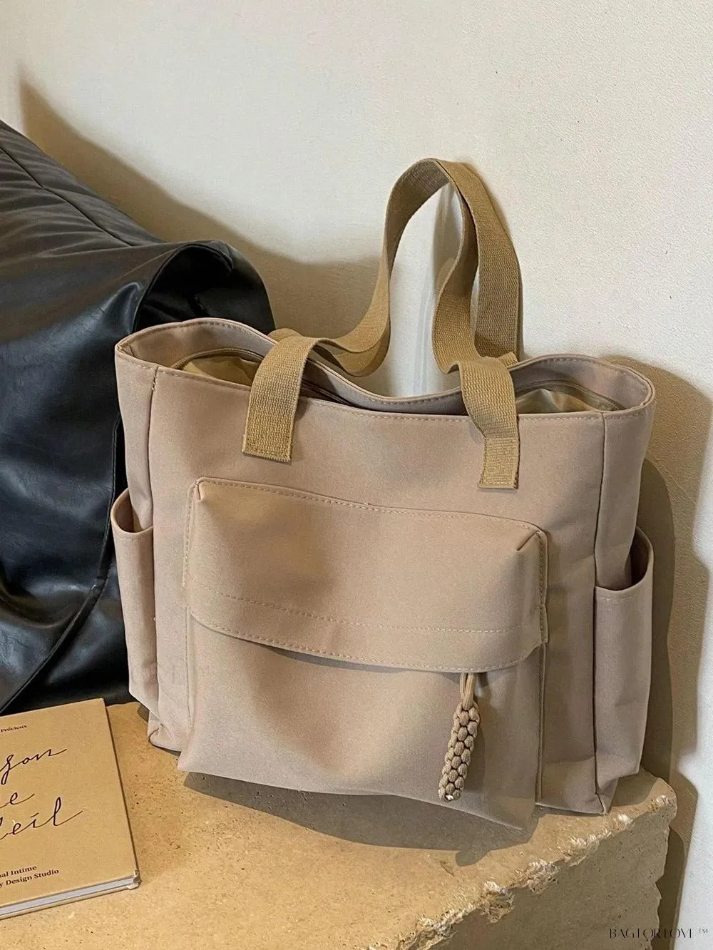 BagForLove - Stylish Solid Color Tote Perfect For Daily Use By Ladies