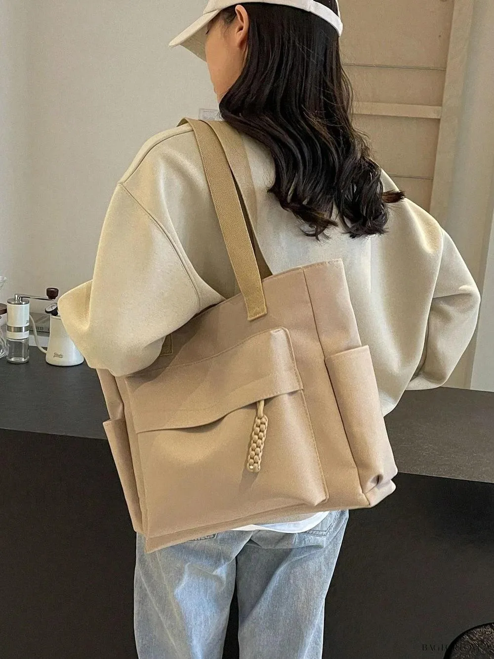 BagForLove - Stylish Solid Color Tote Perfect For Daily Use By Ladies