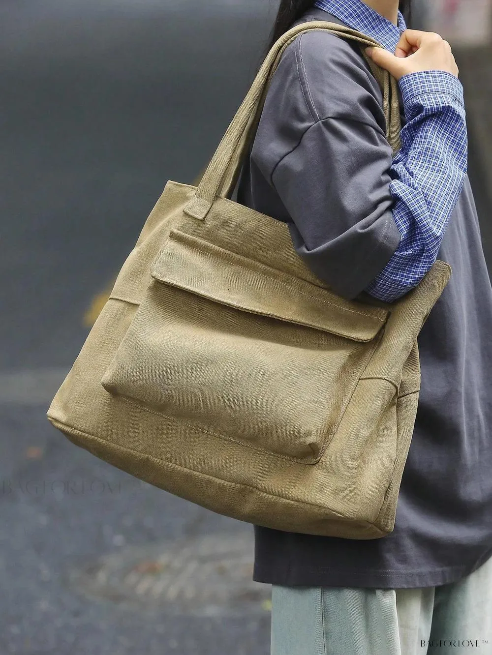 BagForLove - Stylish Solid Color Tote Perfect For Daily Use By Ladies