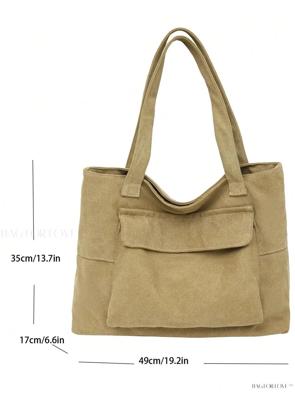 BagForLove - Stylish Solid Color Tote Perfect For Daily Use By Ladies
