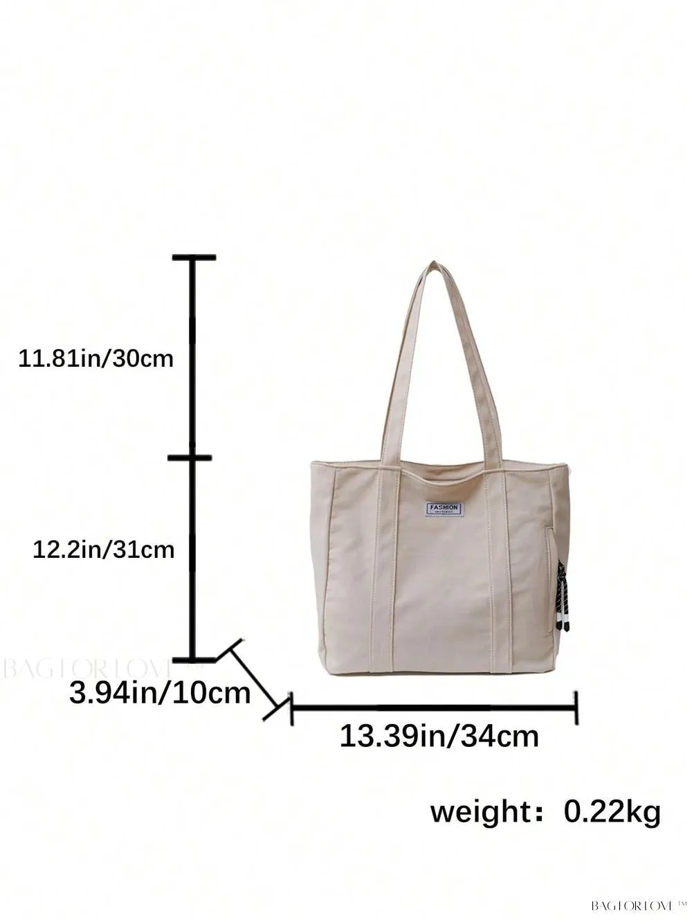 BagForLove - Stylish Solid Color Tote Perfect For Daily Use By Ladies