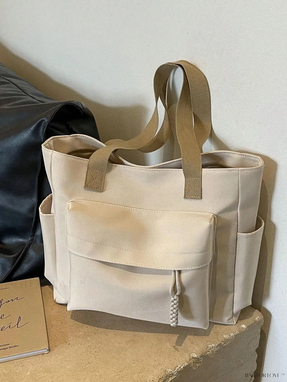 BagForLove - Stylish Solid Color Tote Perfect For Daily Use By Ladies