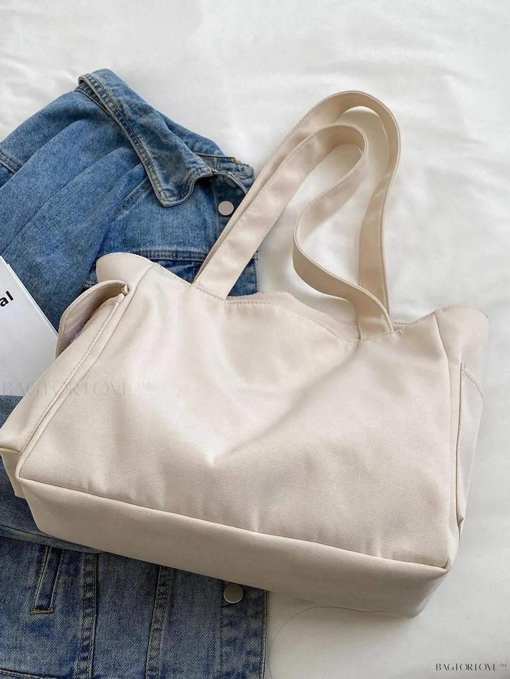 BagForLove - Stylish Solid Color Tote Perfect For Daily Use By Ladies
