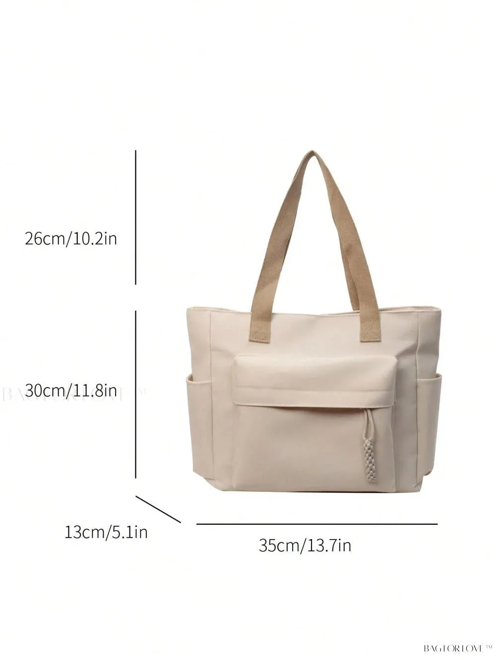 BagForLove - Stylish Solid Color Tote Perfect For Daily Use By Ladies