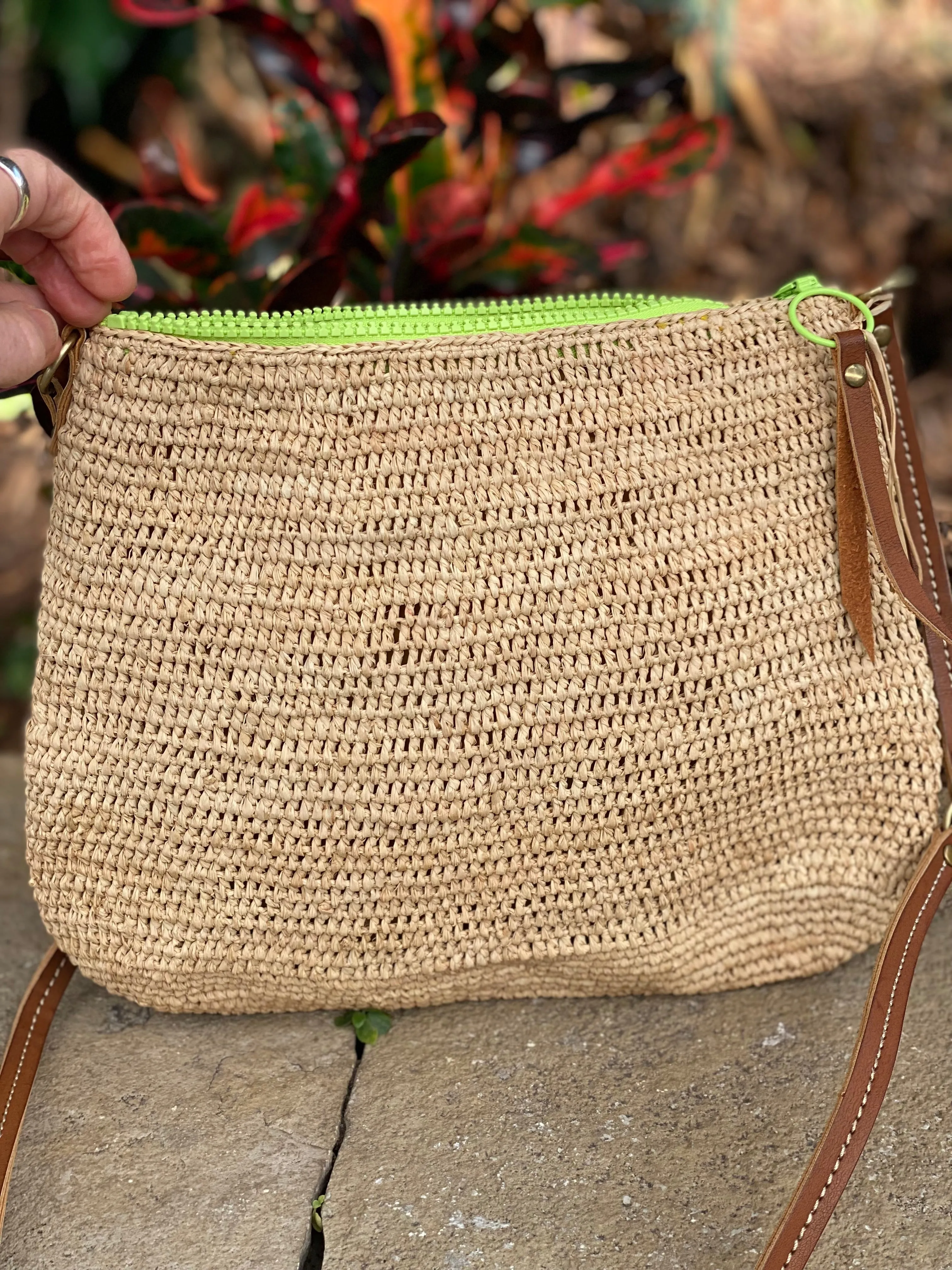 BALAGAN BAG MEDIUM - NATURAL / LIME