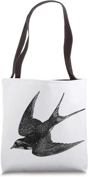 Barn Swallow Bird Print Tote Bag