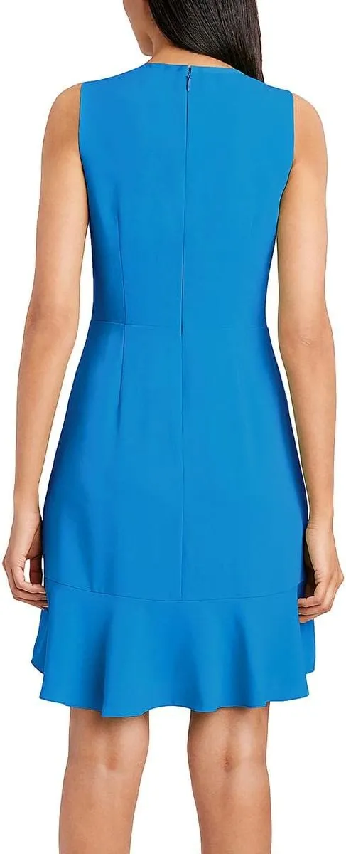 BCBG Max Azria Women's Sleeveless Pleated V-Neck Mini Dress