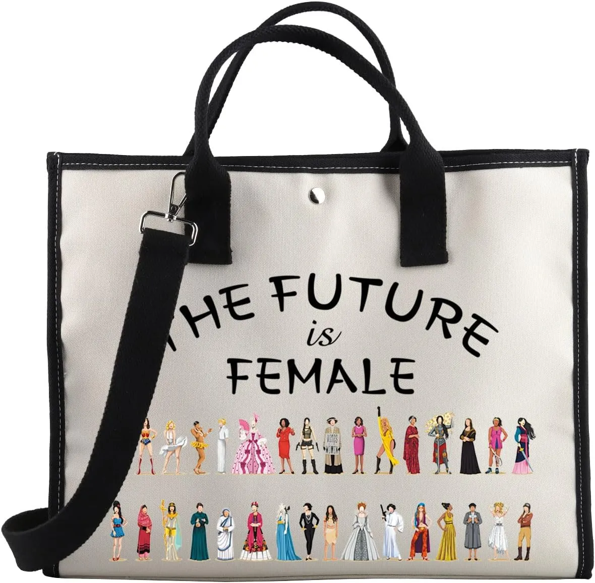 BDPWSS Feminist Tote Bag Women Empowerment Gifts The Future Is Female Feminism Travel Pouch Empowering Women Gifts