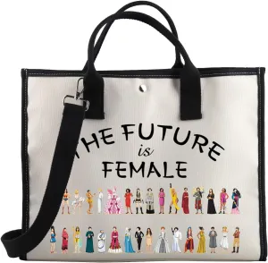 BDPWSS Feminist Tote Bag Women Empowerment Gifts The Future Is Female Feminism Travel Pouch Empowering Women Gifts