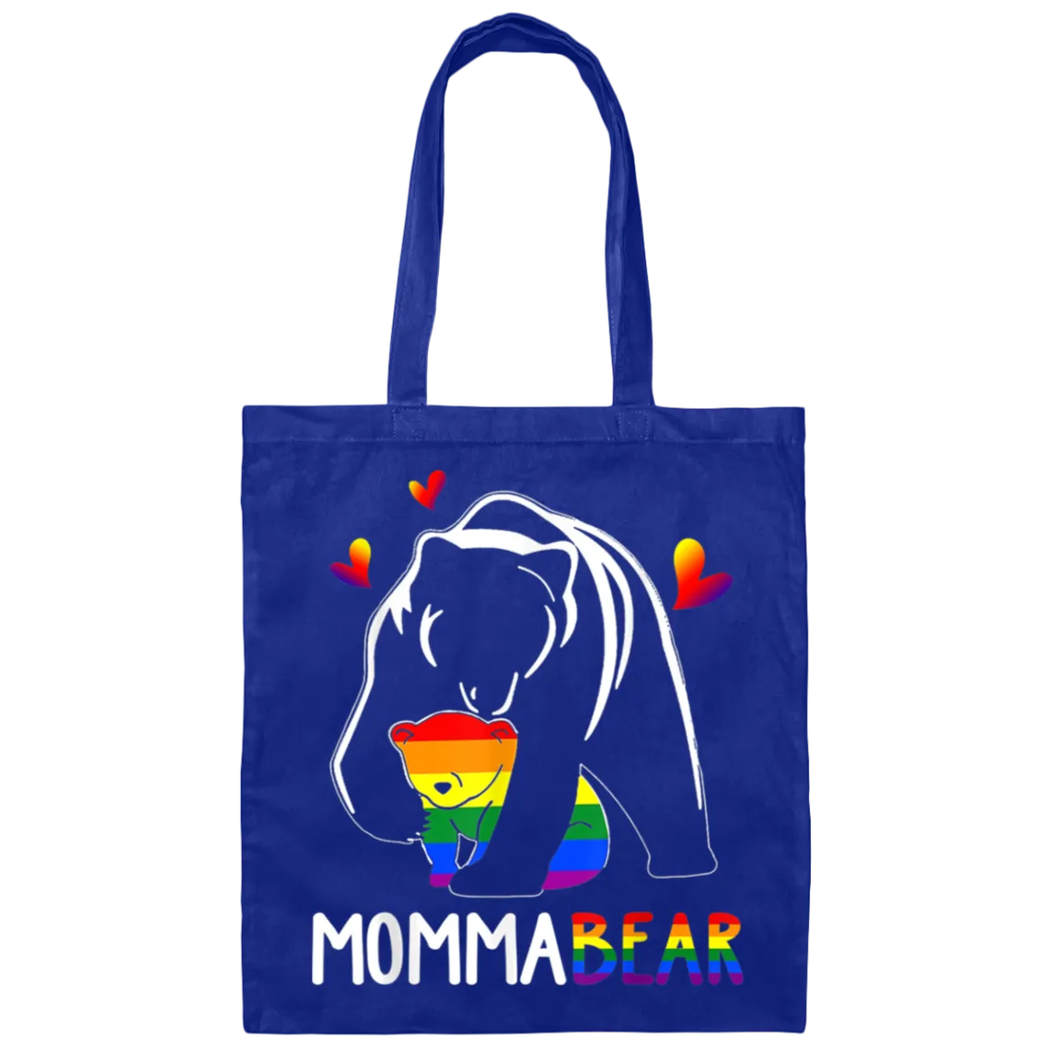 BE007 Momma Bear Canvas Tote Bag