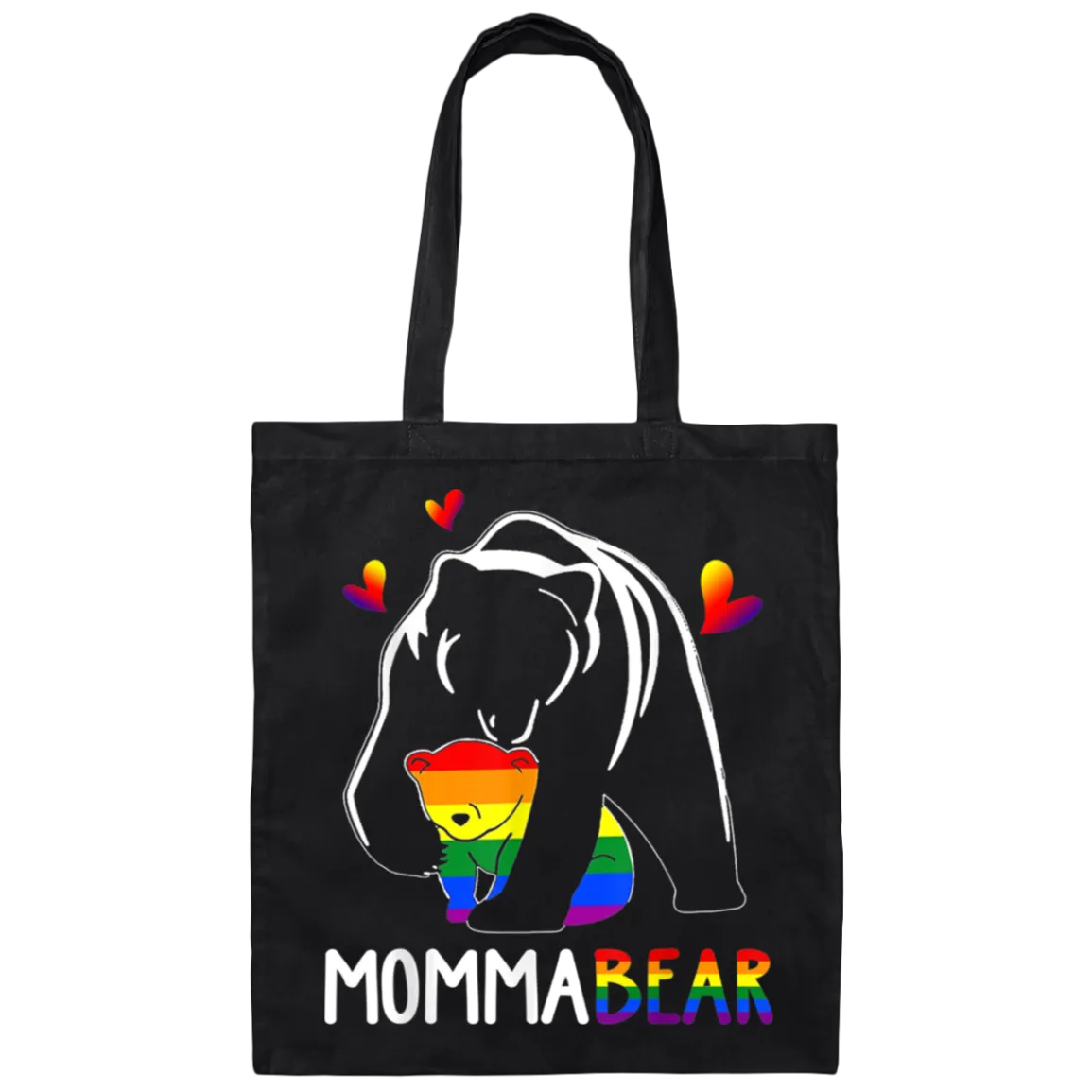 BE007 Momma Bear Canvas Tote Bag