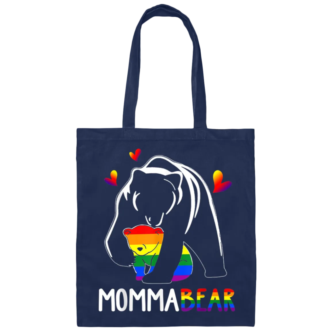 BE007 Momma Bear Canvas Tote Bag