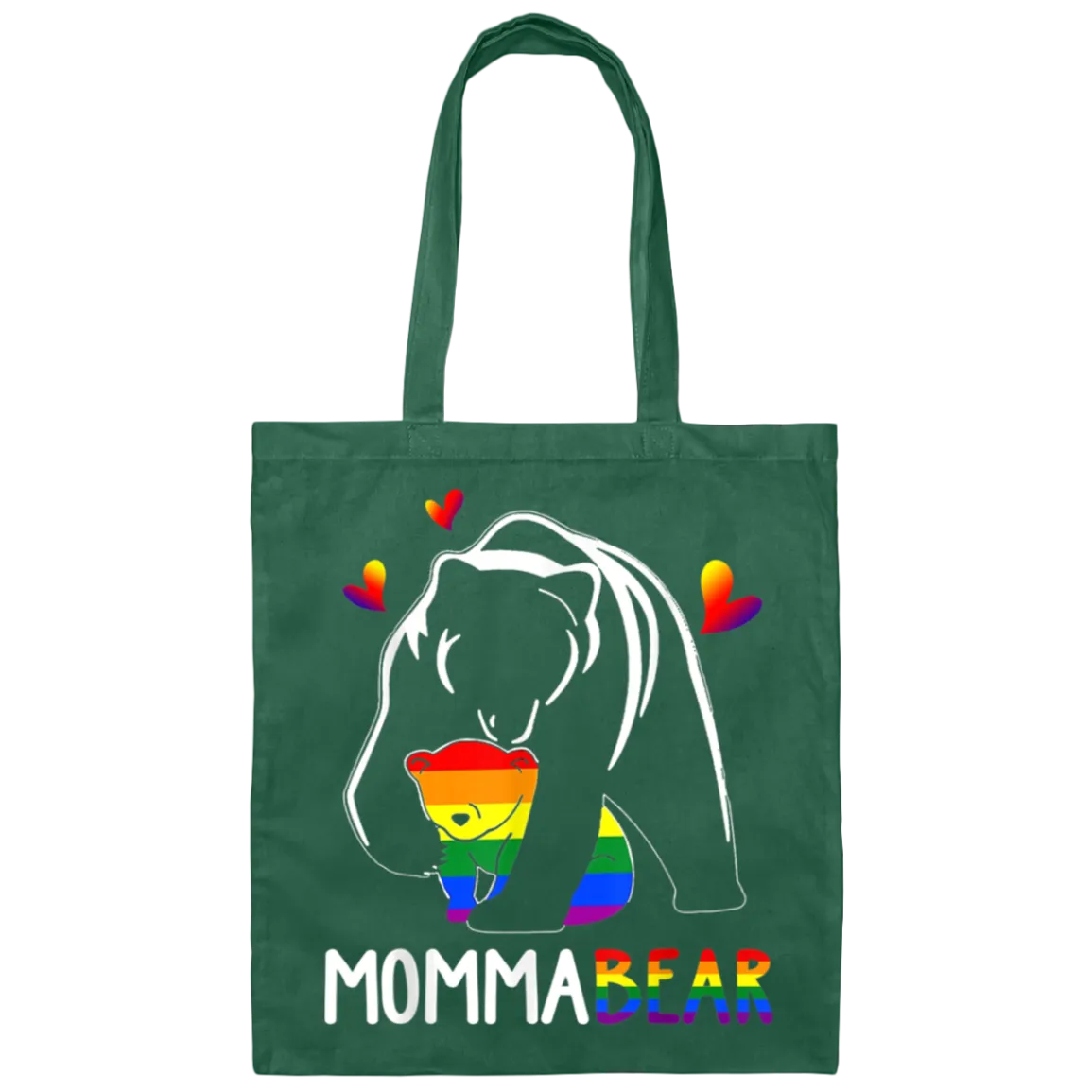 BE007 Momma Bear Canvas Tote Bag