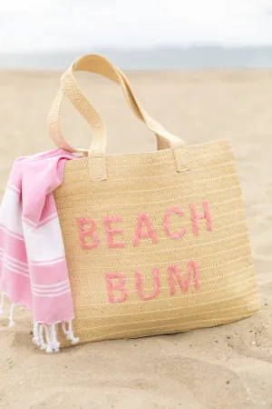 Beach Bum Raffia Beach Bag SALE