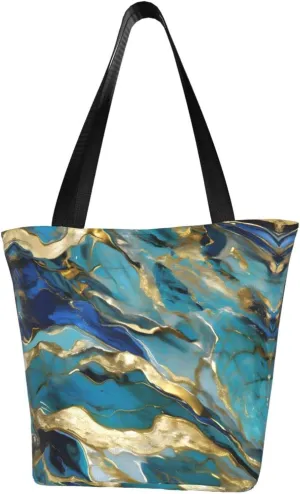 Beach Scene With Chairs Print Shoulder Tote Bag Women'S Large Size Handbag Casual Tote Shopping Bag For Women