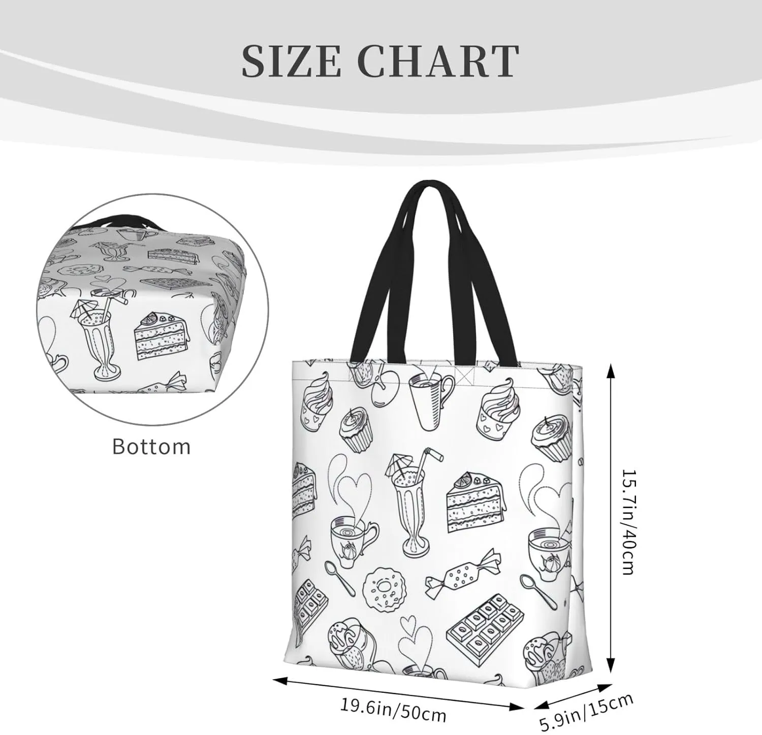 Beautiful Fireworks Print Tote Bags Reusable Grocery Bag Shoulde Bag Handbag For Office Shopping Travel Women