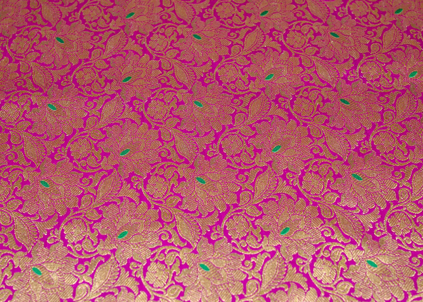 Beautiful Purple Banarasi Brocade with Floral Golden Handloom