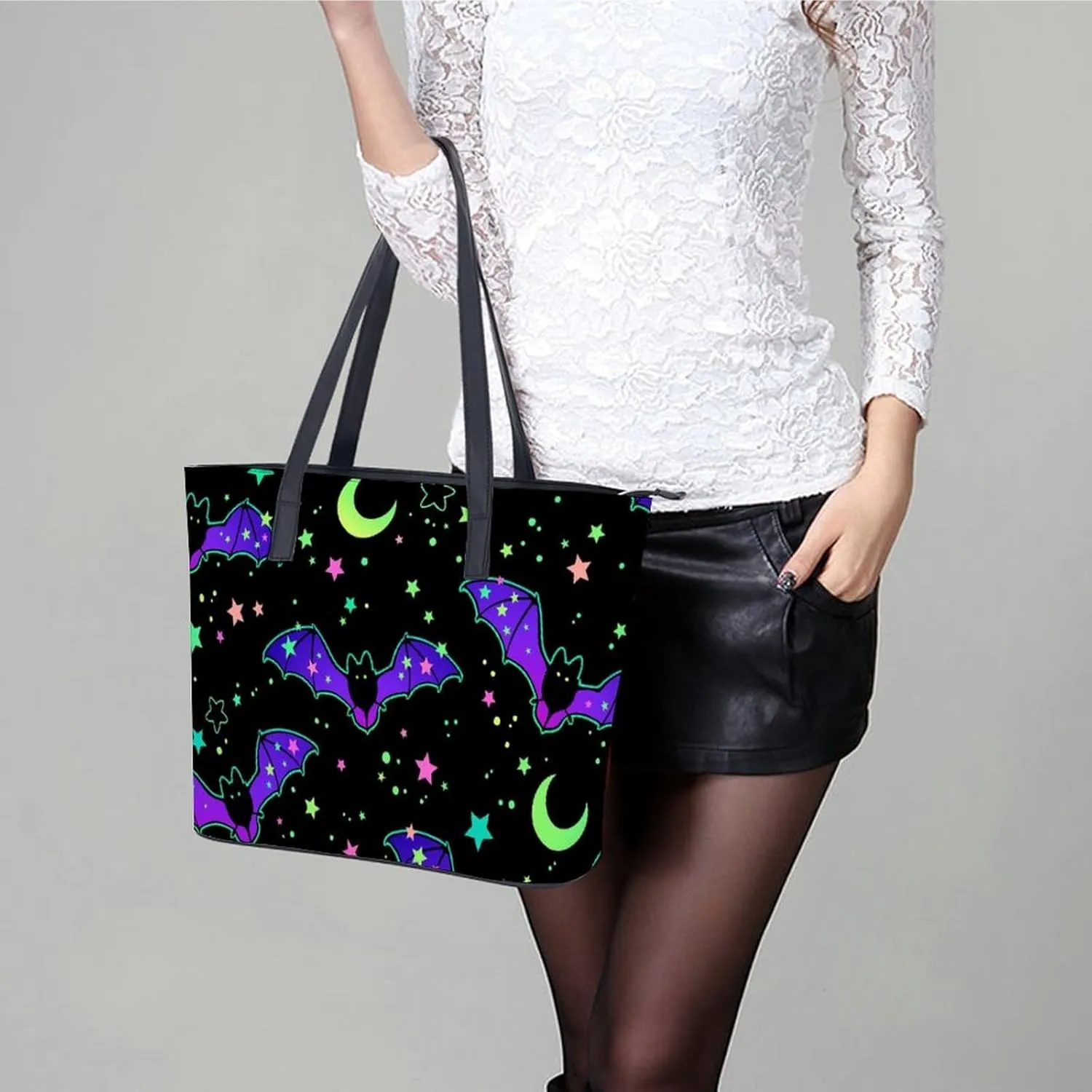 Bees Chamomiles Print Hobo Handbags With Zipper Large Capacity Satchel Tote Bag Shoulder Bag