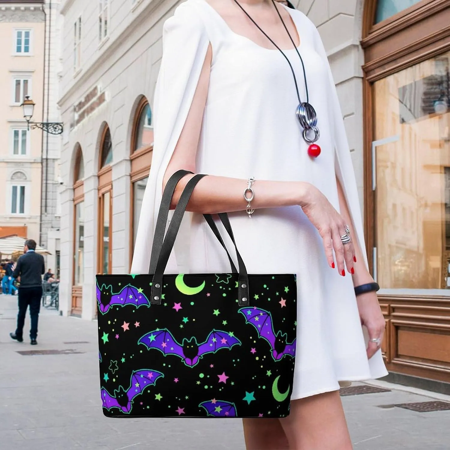 Bees Chamomiles Print Hobo Handbags With Zipper Large Capacity Satchel Tote Bag Shoulder Bag