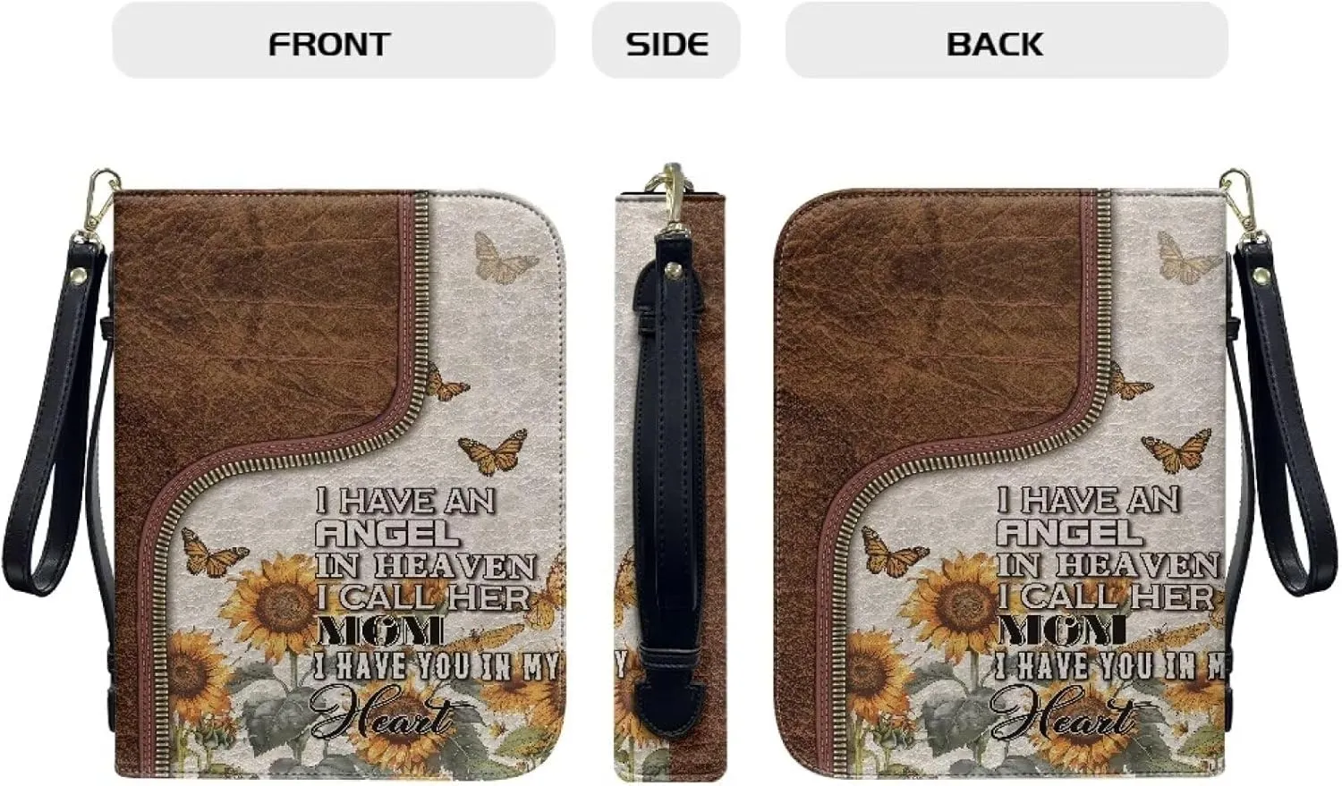 Bible Cover Bible Case for Women Print Bible Case Bible Bag Portable Book Cover Bible Carrying Case for Study